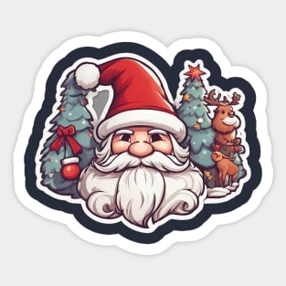 Christmas 2024 Santa Claus Design Sticker